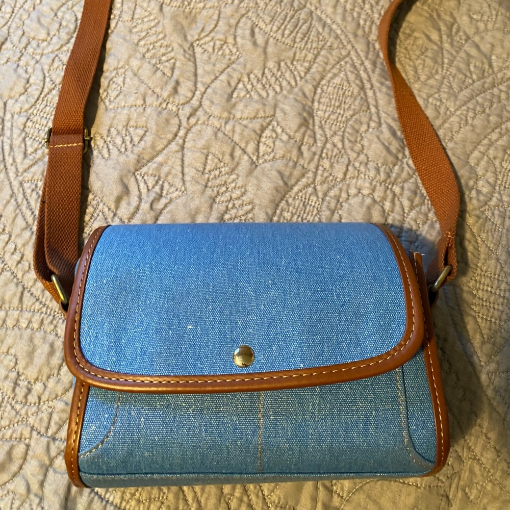 BOGO💖Blue/brown bag used for Polaroid camera💖